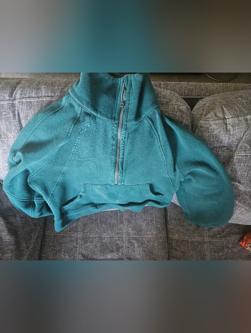 Lululemon Scuba Oversized Full Zip Hoodie in Green Jasper. Xs/S